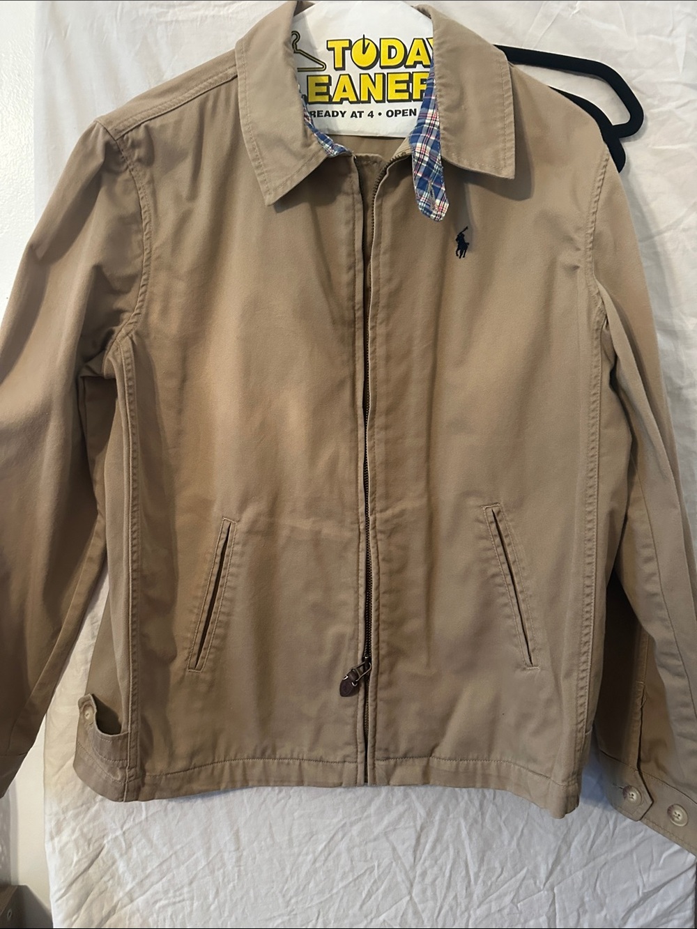 Polo by Ralph Lauren Beige Lightweight Harrington Jacket